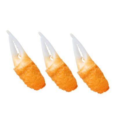 BESPORTBLE 3pcs Realistic Fake Tempura Model Kitchen Decor Lifelike Simulation Food Props for Display Photography and Play and Colorfast Artificial Food