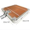 3 * 3m/10 * 10ft,Inflatable Yoga Mat on Water, Floating Platform EVA Anti-Slip Mat, Floating Row Floating Bed Lounge Chair, Yacht Dock view 4