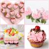 20 Pcs Pink Bow Cupcake Decorations, Resin Bowknot Cake Toppers Birthday Engagement Theme Party Decoration for DIY Art Crafts, Wedding, Baby Shower, Party view 3