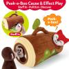 CuteZone Baby Toys 6-12 Months - Soft Plush Jungle Stuffed Animal Sensory Set with Rattle, Squeaker & Mirror, Montessori Cause & Effect Toys, Newborn Gift for Baby Boys and Girls view 4