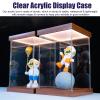 Xyrona Display Case Cube Showcase with Built-in Light, 8" 10" 12" 16" 20" 24" 28" Tall Acrylic Display Boxes, Self-Assembly High Transmittance Display Cabinet(L20xW25xH40cm/8x10x16) view 3