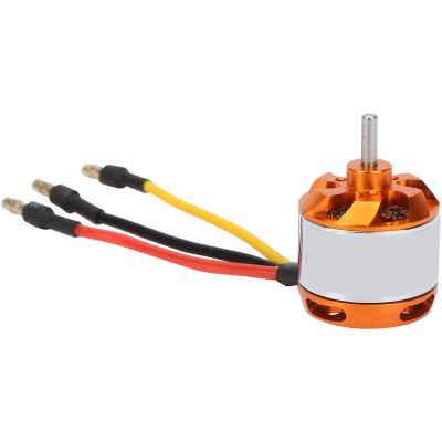 D 2826 Brushless Motor, 930KV 1000KV 1400KV 2200KV Brushless Outrunner Motor with Adapter for UAV Aircraft Multicopters RC Plane Helicopter (2200KV)