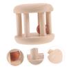 Kisangel 1Pc Wooden Rattle Roller Fine Motor Learning for Safe and Natural Wooden Design Style Present for Birthdays and Christmas view 3