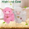 Crazy Dancing Singing Funny Highland Cow Stuffed Animals, Interactive Scottish Highlander cattle Musical Dancing Valentines Day Highland Cow Plush Toys That Can Sing Spanish English Songs (White) view 4