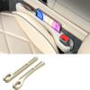 2PC car seat Anti-Slip Protector, Filling Cracks, Waterproof and Shockproof - Compatible with All Types of Vehicles Including Mobile Phones, Wallets and Cards (Beige) view 1