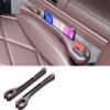2PC car seat Anti-Slip Protector, Filling Cracks, Waterproof and Shockproof - Compatible with All Types of Vehicles Including Mobile Phones, Wallets and Cards (Brown) view 1