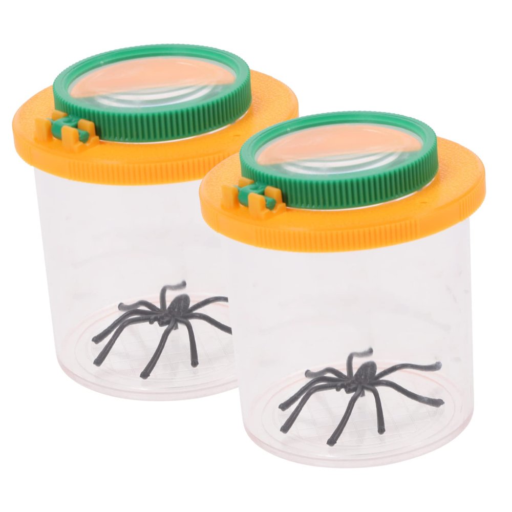 BESPORTBLE 2pcs Magnifying Box Viewer Magnifier Container Jar for Boys and Girls Catcher Toy and Insects for Boys and Girls Bug Collection Kit