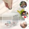 Acrylic Piggy Bank Transparent Money Saving Box Break to Open Cash and Change Saving Jar 365 Days Money Box for Adults Kids Teens. view 3
