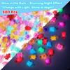 500Pcs Mini Resin Animals Set Tiny Turtle Glow in the Dark Figurines with 2 B7000 Glue for Crafts DIY Projects Party Favors Fairy Garden Decor Activities Gifts - Plastic Turtles for Crafters view 2