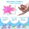 500Pcs Mini Resin Animals Set Tiny Turtle Glow in the Dark Figurines with 2 B7000 Glue for Crafts DIY Projects Party Favors Fairy Garden Decor Activities Gifts - Plastic Turtles for Crafters view 3