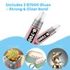 500Pcs Mini Resin Animals Set Tiny Turtle Glow in the Dark Figurines with 2 B7000 Glue for Crafts DIY Projects Party Favors Fairy Garden Decor Activities Gifts - Plastic Turtles for Crafters view 4