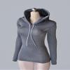 SssHam 1/6 Scale Female Soldier Model Figure Doll Clothes Hoodies Sport Sweatshirt Dress for 12 Inch Movable Doll Action Figure Accessories Doll(Gray) view 1