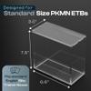 3 Pack Acrylic Elite Trainer Box Display Case by Hammble  Magnetic Lid, 8mm Thick Walls, UV Protection  Fits Standard English PKMN ETB Boxes  Hammble Crafted for Collectors view 4
