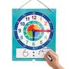 Learning Clock - Silent Telling the Time Teaching Clocks | Educational Wall Clock for Classroom Teach Times, Early Childhood Learn Time, Children Educational Teaching for Bedroom Classroom Living Room view 1