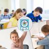 Learning Clock - Silent Telling the Time Teaching Clocks | Educational Wall Clock for Classroom Teach Times, Early Childhood Learn Time, Children Educational Teaching for Bedroom Classroom Living Room view 4