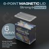3 Pack Acrylic Booster Box Display Case by Hammble  Magnetic Lid, 8mm Thick Walls, UV Protection  Fits Standard English PKMN Booster Boxes  Hammble Crafted for Collectors view 4