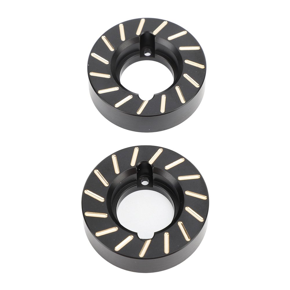 Acouto 2PCS Brass Wheel ckle Counterweights for SCX10 II 90046 RC Crawler Car Upgrade Parts - Rustproof Design