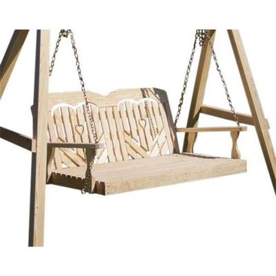 60 in. Treated Pine Heartback Swingbed