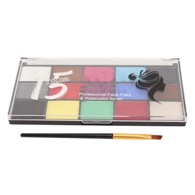 Halloween Makeup Face Paint,15 Colors Water Soluble Quick Dry Mild Face Paint Halloween Makeup for Kids Adult Performances