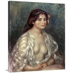 36 in. Gabrielle in an Open Blouse Art Print - Pierre-Auguste Renoir