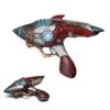Hub's Alien Blaster Replica Foam Gun  Sci-Fi Retro Ray Gun Toy for Cosplay, Halloween, Display & Collectors  13" Multicolor Barrel with Red & Silver Grip  Post-Apocalyptic Style Prop view 1