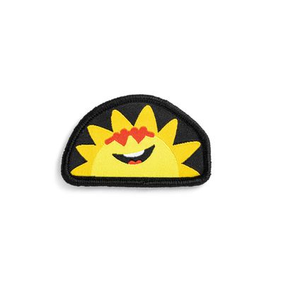DEMDACO So Beary Smiley Award Badge - 2 inch - Adorable Lion Fabric Medal for Stuffed Animals, Teddy Bears & Plush Toys - Celebrate Courage & Strength