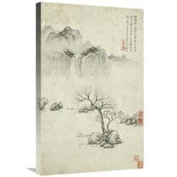 30 in. Boating on a River in Spring Art Print - Ju Jie