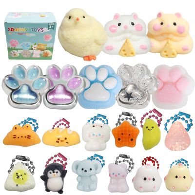 20pcs Squishy Pack,Fidget Toys Kit,Include taba Squishies Party Favors for Kids 4-8 8-12 Treasure Box Toys for Classroom Birthday Xmas Gifts for Girls Boys Goodie Bag Stocking Stuffers for Kids Teens