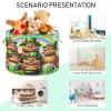 Capybaras St Patricks Coins Storage Basket Large Laundry Basket Hamper Foldable Blanket Basket Storage Organizer Bin with Handle for Home Bedroom Living Room Decor view 4