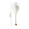 1 Piece Chinese Won Ton Soup Spoon with Golden Decorative Edges Asian Large Soup Spoons, White Rice Spoons view 2