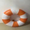 30 inch Inflatable Pool Floats for Adults- 2 Pack Striped Floaties Pool Tubes Swim Rings Inflatable Pool Float for Swimming Pool Party Lake Beach Adults (Orange) view 1