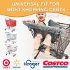 2-in-1 Shopping Cart Cover and Cushy High Chair Cover for Baby, Universal Fit Cart Cover for Babies, Comfortable Cover for Grocery Cart, Must Have Baby Gift, Machine Washable, Gray view 3
