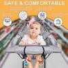 2-in-1 Shopping Cart Cover and Cushy High Chair Cover for Baby, Universal Fit Cart Cover for Babies, Comfortable Cover for Grocery Cart, Must Have Baby Gift, Machine Washable, Gray view 4
