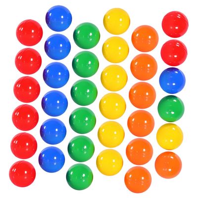 BRIGHTFUFU 100pcs Reusable Plastic Balls for Raffle Draws Party Activities and Crafts Compact Lightweight and Easy to Store