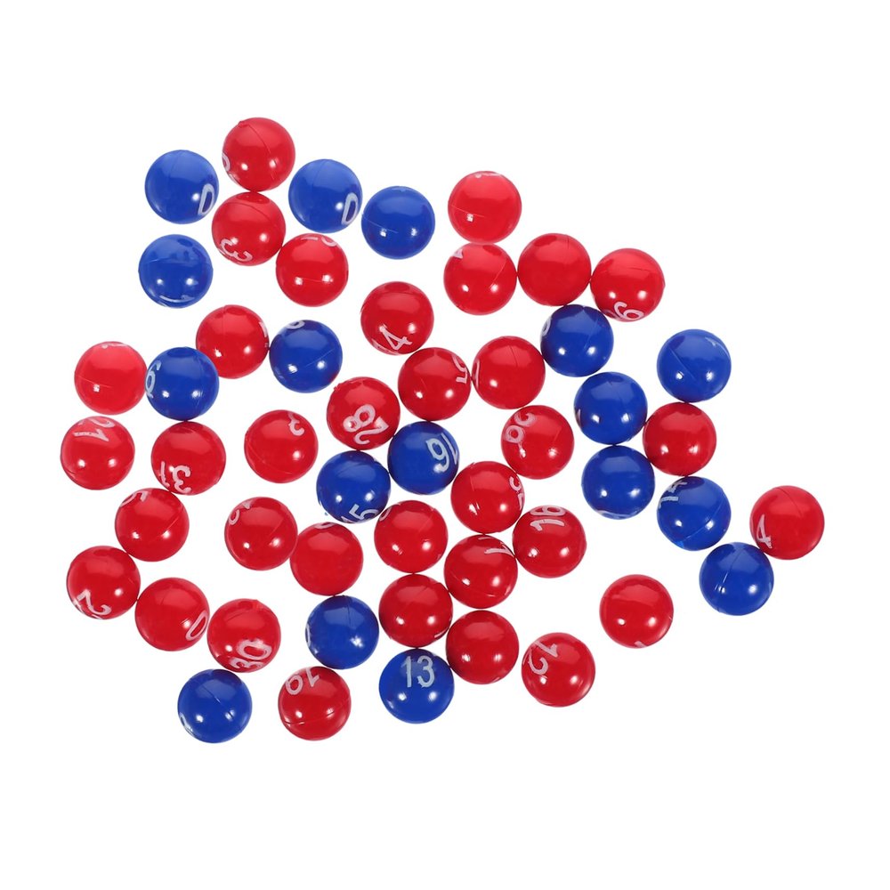 Zerodeko 1pack Lottery Game Balls Raffle Balls for Party Activities Lightweight Plastic Printing for Bingo and Entertainment Events