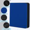 12 Pockets Trading Card Zipper Binder for 720 Cards, 30 Side-Loading Card Binder Folders, Ringless Card Sleeves with PU Cover, Collectible Trading Card Albums for Boys, Girls, Sports Game Cards, Blue view 4