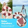 30 inch Inflatable Pool Floats for Adults- 2 Pack Striped Floaties Pool Tubes Swim Rings Inflatable Pool Float for Swimming Pool Party Lake Beach Adults (Brown) view 3