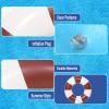 30 inch Inflatable Pool Floats for Adults- 2 Pack Striped Floaties Pool Tubes Swim Rings Inflatable Pool Float for Swimming Pool Party Lake Beach Adults (Brown) view 4