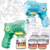 EagleStone Toys for 3+ Year Old Boys Girls, 2 Pack Bubble Gun Machine with Bubble Solution, Outdoor Toy for Kids Ages 4-8,Kids Toys for Ages 3-4 4-6 5-7, Birthday Gifts for 3 4 5 6 7 8 Year Old Boys view 1