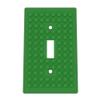 Building Brick Light Switch Cover Plate - Compatible with Standard Construction Blocks (Mistletoe Green) view 1
