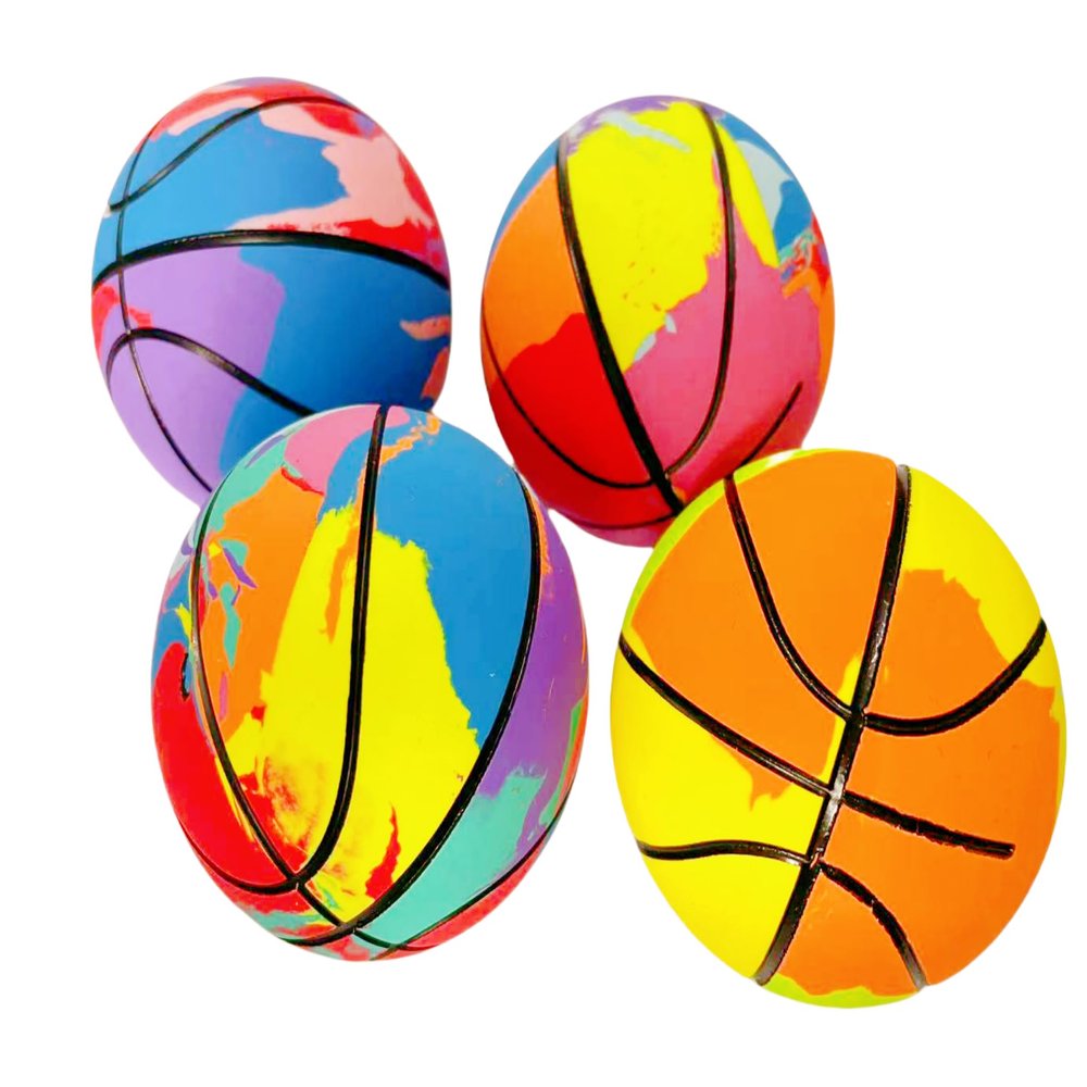 Cufarys Large Bouncy Ball for Kids 4 Pack 2.36" Super Bouncing Ball Big Bouncing Balls Toys for Kids Party Favors, Birthday Gifts (4)