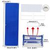 1Set Wall Hanging Visual Schedule Chart | Felt Board for Bedtime Routine | Daily Activities Teaching Tool | Blue for Preschool Learning view 2
