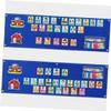 1Set Wall Hanging Visual Schedule Chart | Felt Board for Bedtime Routine | Daily Activities Teaching Tool | Blue for Preschool Learning view 4