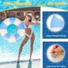 30 inch Inflatable Pool Floats for Adults- 2 Pack Striped Floaties Pool Tubes Swim Rings Inflatable Pool Float for Swimming Pool Party Lake Beach Adults (Blue) view 3
