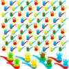 80 Pcs Ball Blowing Toy Floating Blow Pipe Balls Random Color Balance Floating Ball for Kids Blowing Party Birthday Favors Gift view 1