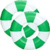 33 inch Inflatable Pool Floats for Adults- 2 Pack Striped Floaties Pool Tubes Swim Rings Inflatable Pool Float for Swimming Pool Party Lake Beach Adults (Grass Green) view 1