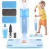 Dreamon Kids Spray Mop - Real Working Toddler Cleaning Set with Water Sprayer & 3 Washable Mop Pads & Scraper, Pretend Play Montessori Housekeeping Toys Gifts for Toddlers Kids Girls Boys(Blue) view 1