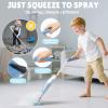 Dreamon Kids Spray Mop - Real Working Toddler Cleaning Set with Water Sprayer & 3 Washable Mop Pads & Scraper, Pretend Play Montessori Housekeeping Toys Gifts for Toddlers Kids Girls Boys(Blue) view 2