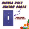 Building Brick Light Switch Cover Plate - Compatible with Standard Construction Blocks (Pink) view 2