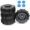 1/7 1/8 RC Off-Road Truck Sand Snow Tireset with Metal Spacer, 17mm HEX Fits TRX UDR 85086-4 ARRMA Mojave EXB Redcat YK4072 4073 YK DF7 TB7 RC car upgrade T095/OD:140mm (Blue F) view 1